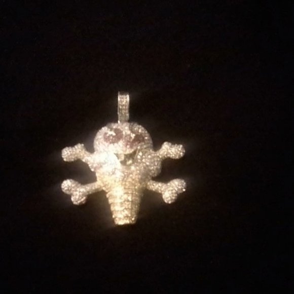 Brand New Iced Out Skull Chain Ice Cream - Picture 3 of 3
